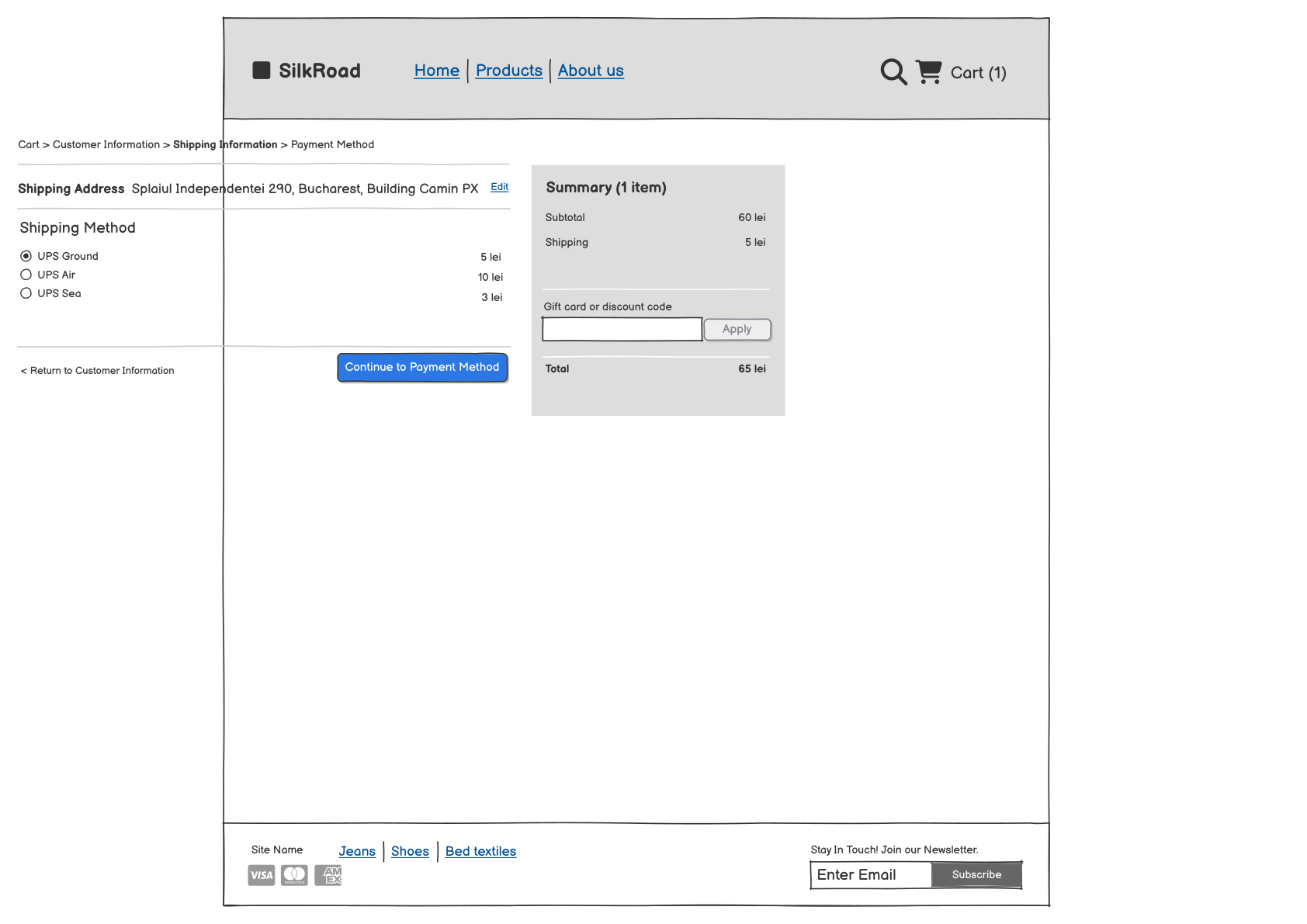 Checkout – Shipping preview 5