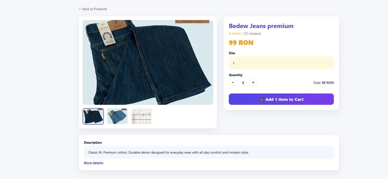 MVP – Order confirmation